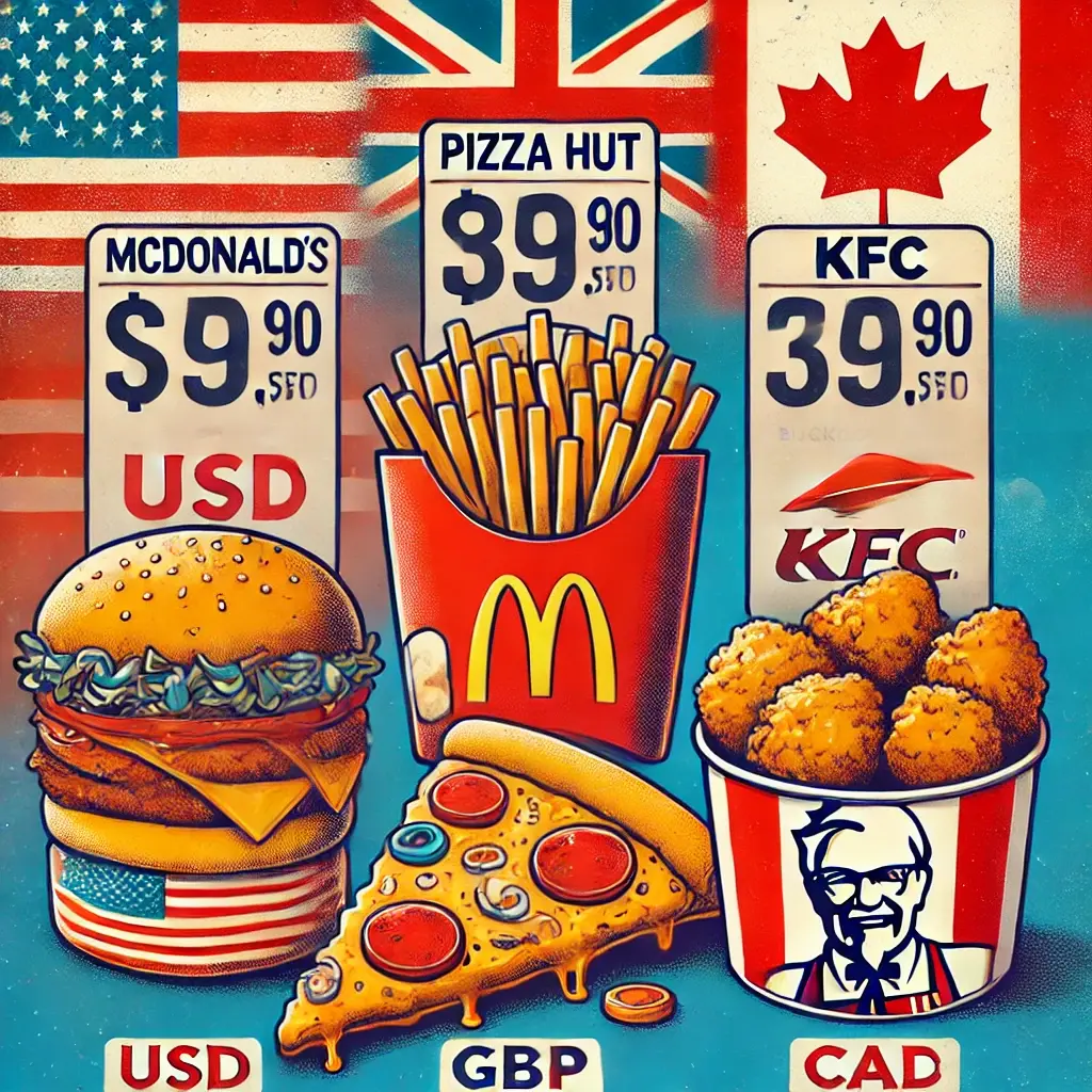 Fast food prices comparison